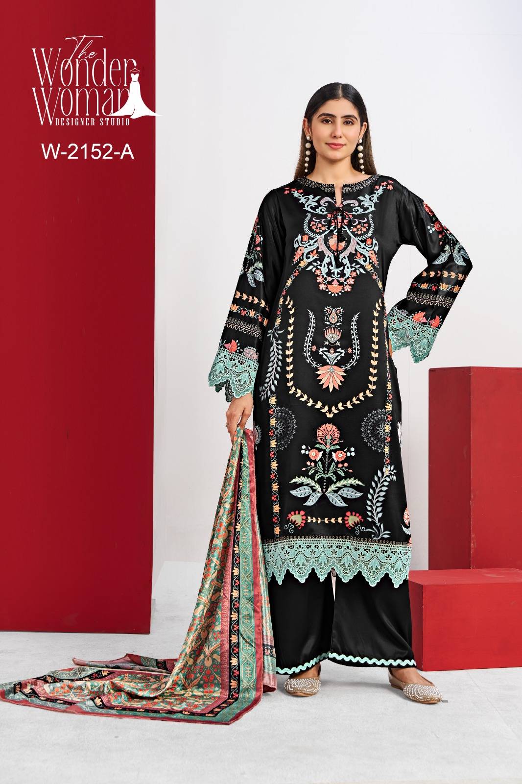 2152 COLOURS By The Wonder Woman Beautiful Festive Suits Colorful Stylish Fancy Casual Wear & Ethnic Wear imported satin Dresses At Wholesale Price